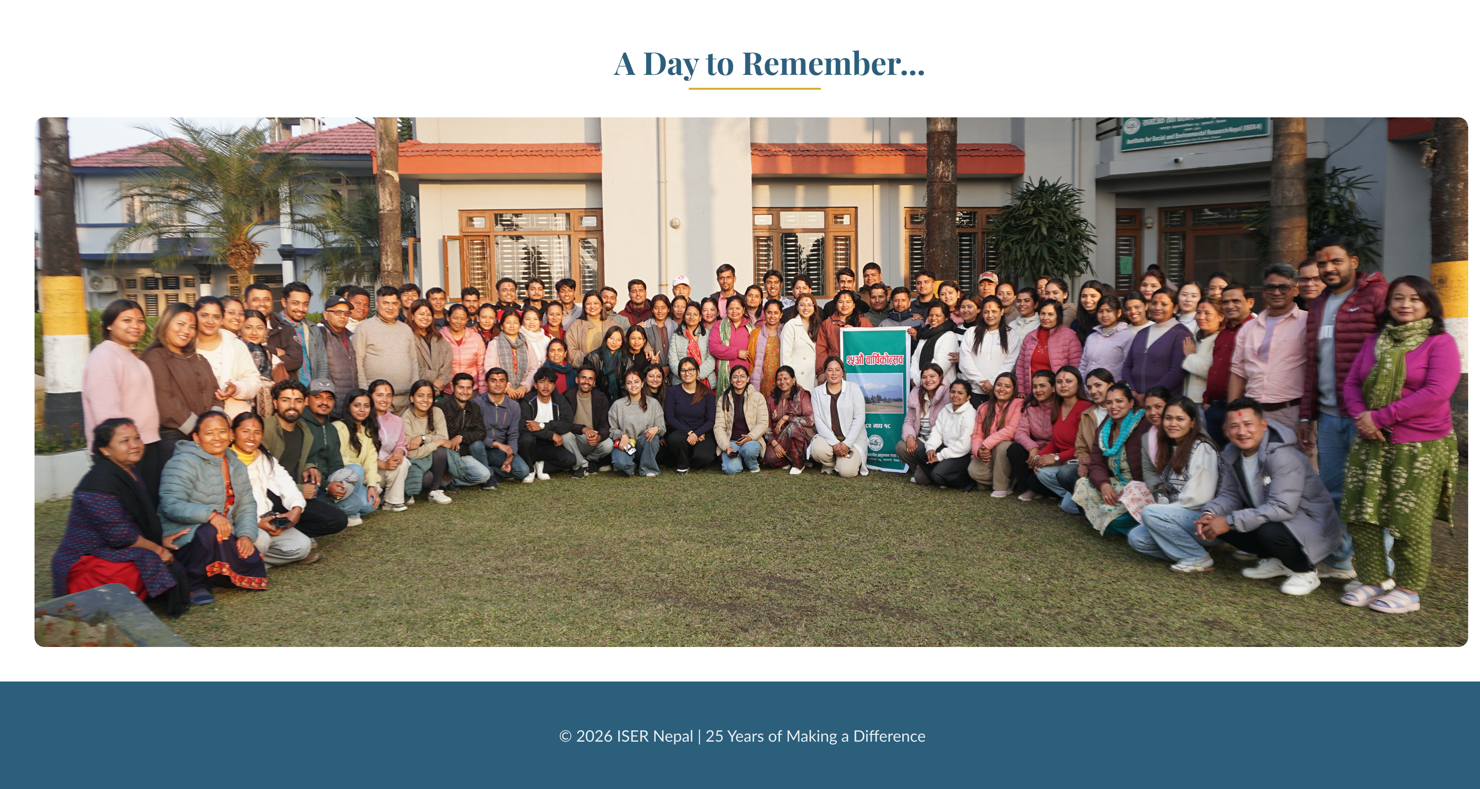 ISER Nepal 25th Anniversary Celebration, 2026
