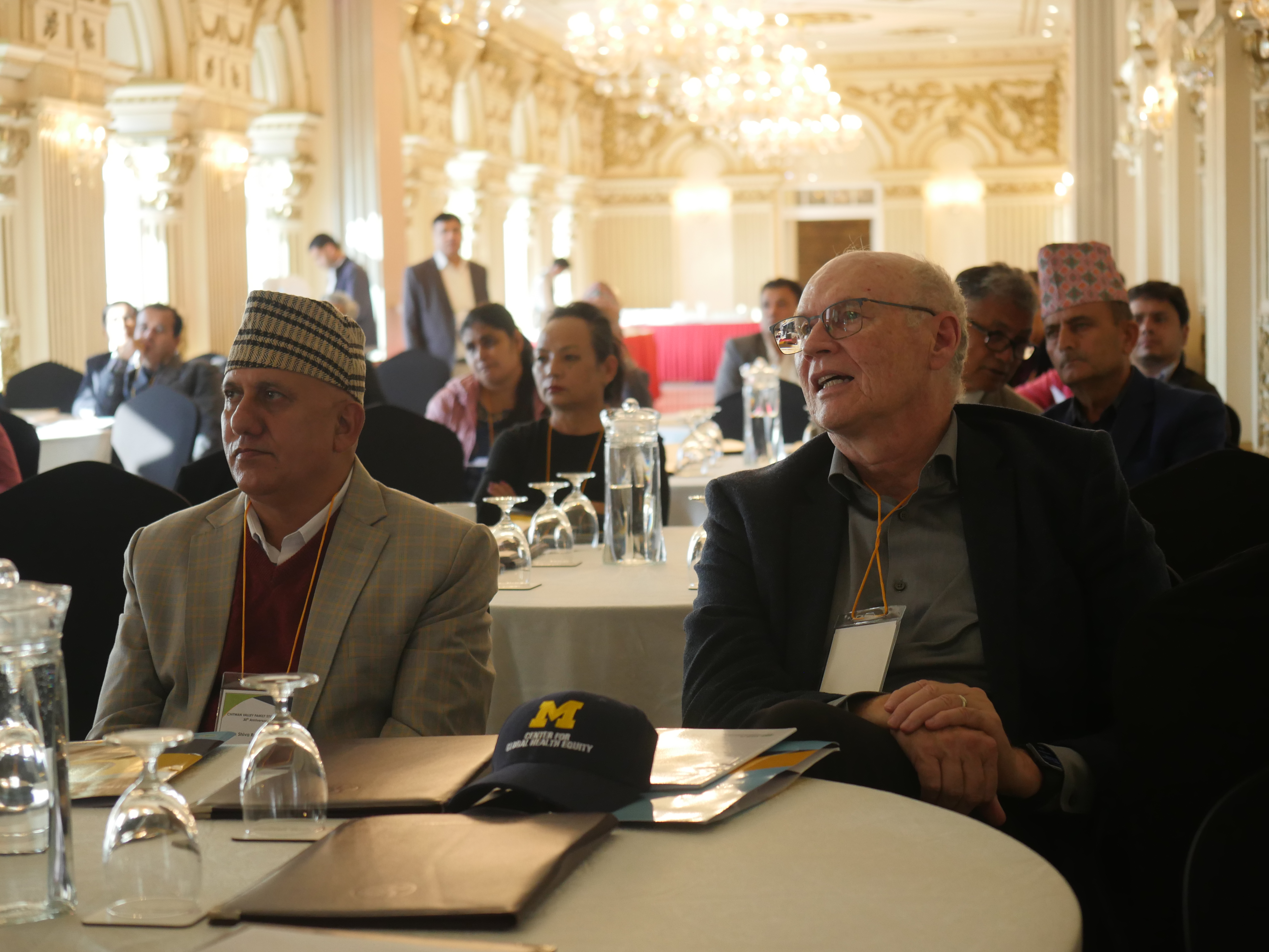 Event hall with attendees